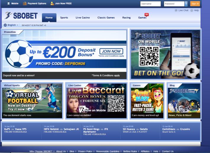 Sbobet bookmaker 1