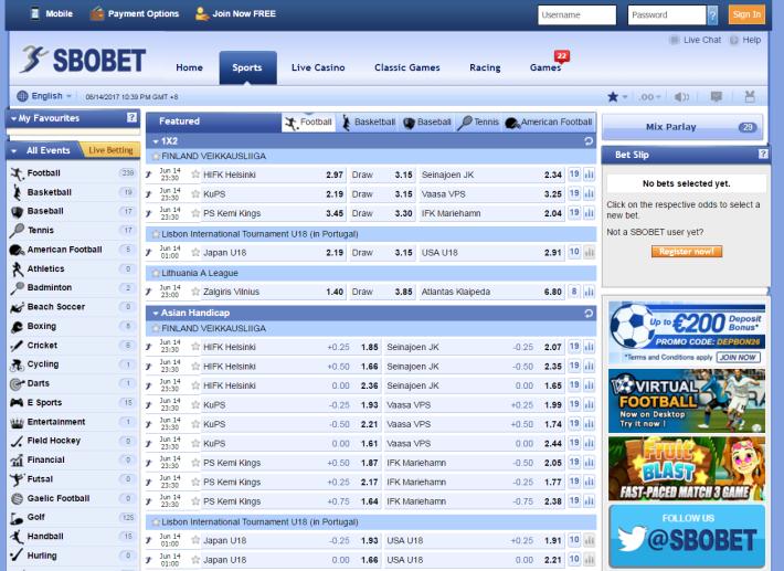 Sbobet bookmaker 2