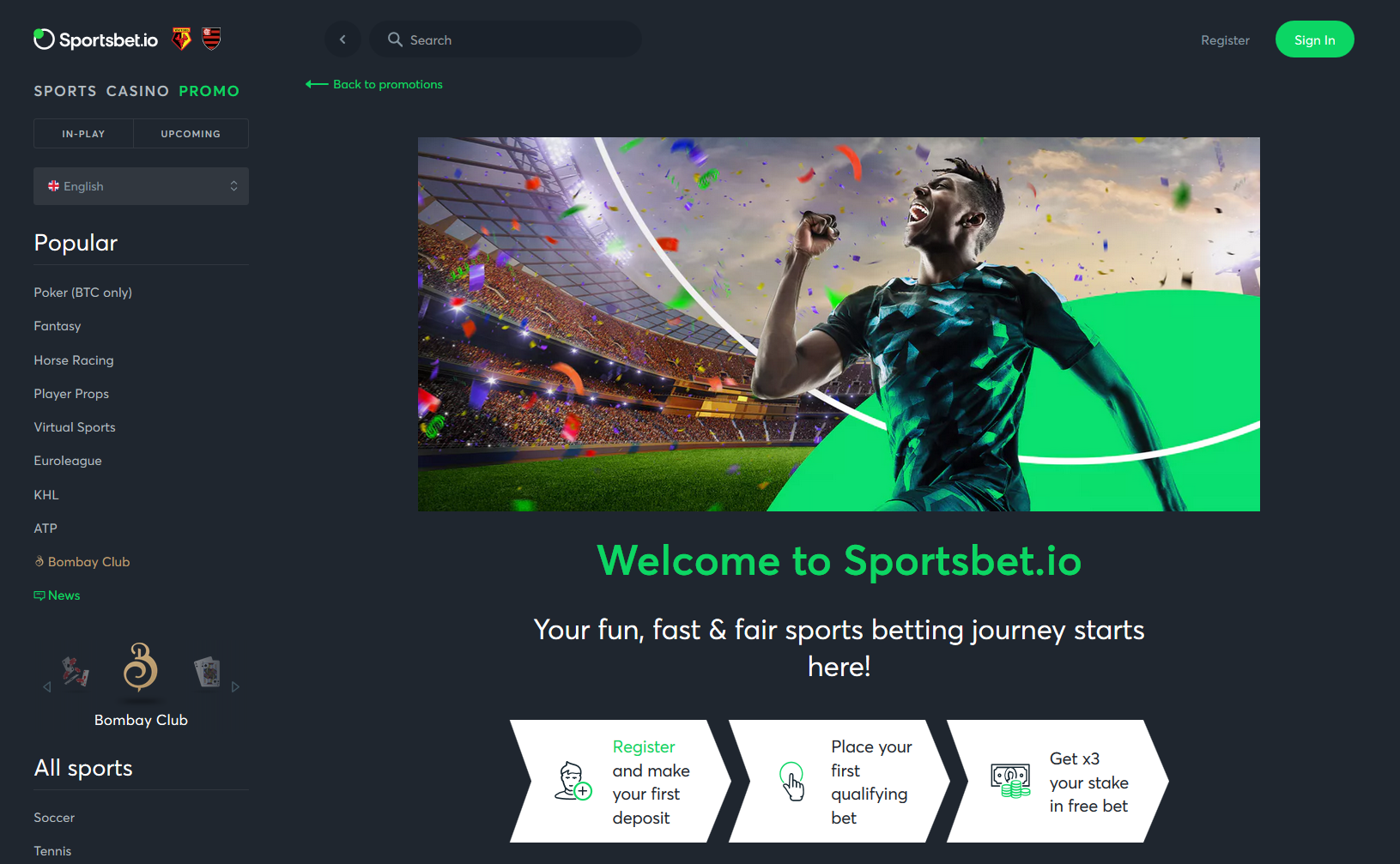 sportsbet.io welcome offer