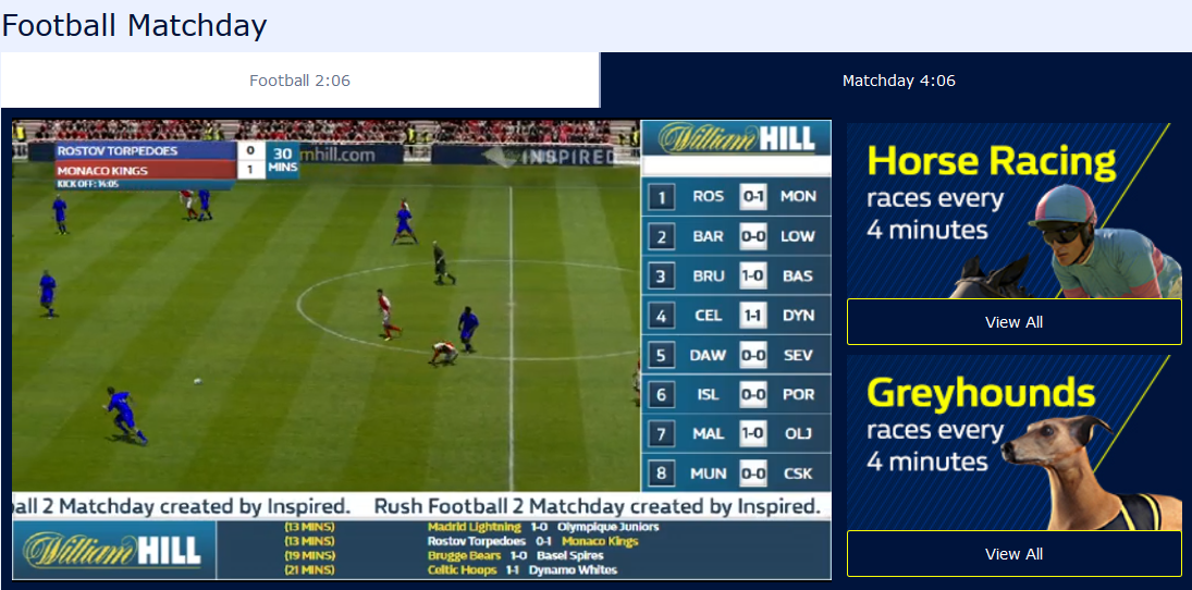 william hill virtual football