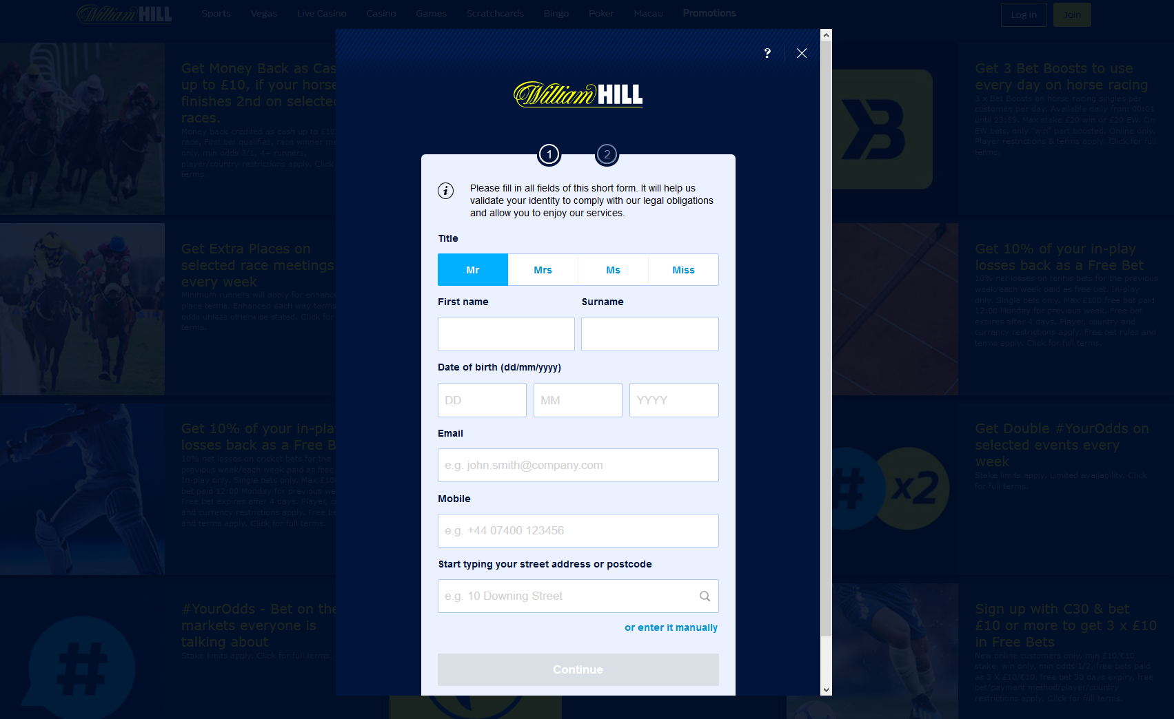 william hill register